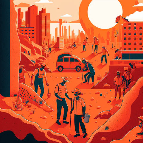 Illustration of high heat environment 