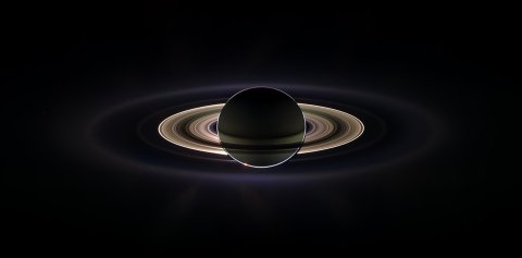 Saturn’s rings from Cassini spacecraft
