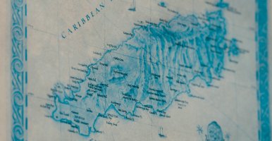 Map of the Caribbean